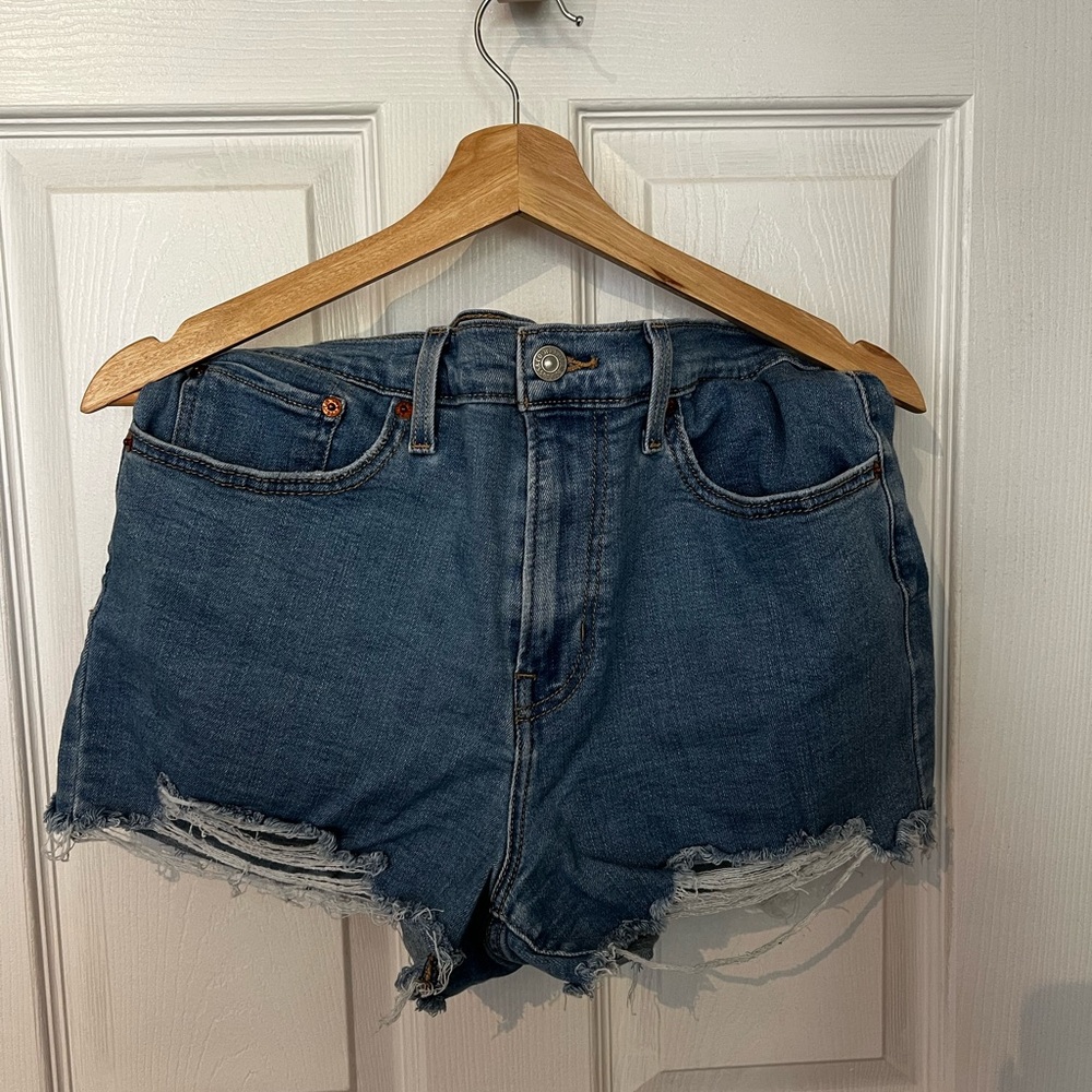 Levi's Blue Jean Shorts Distressed Cut-Off Style
